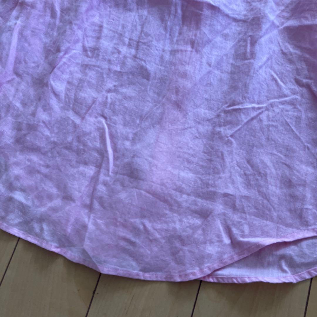 POLO RALPH LAUREN 長袖シャツ リネン　ピンク　XSサイズ