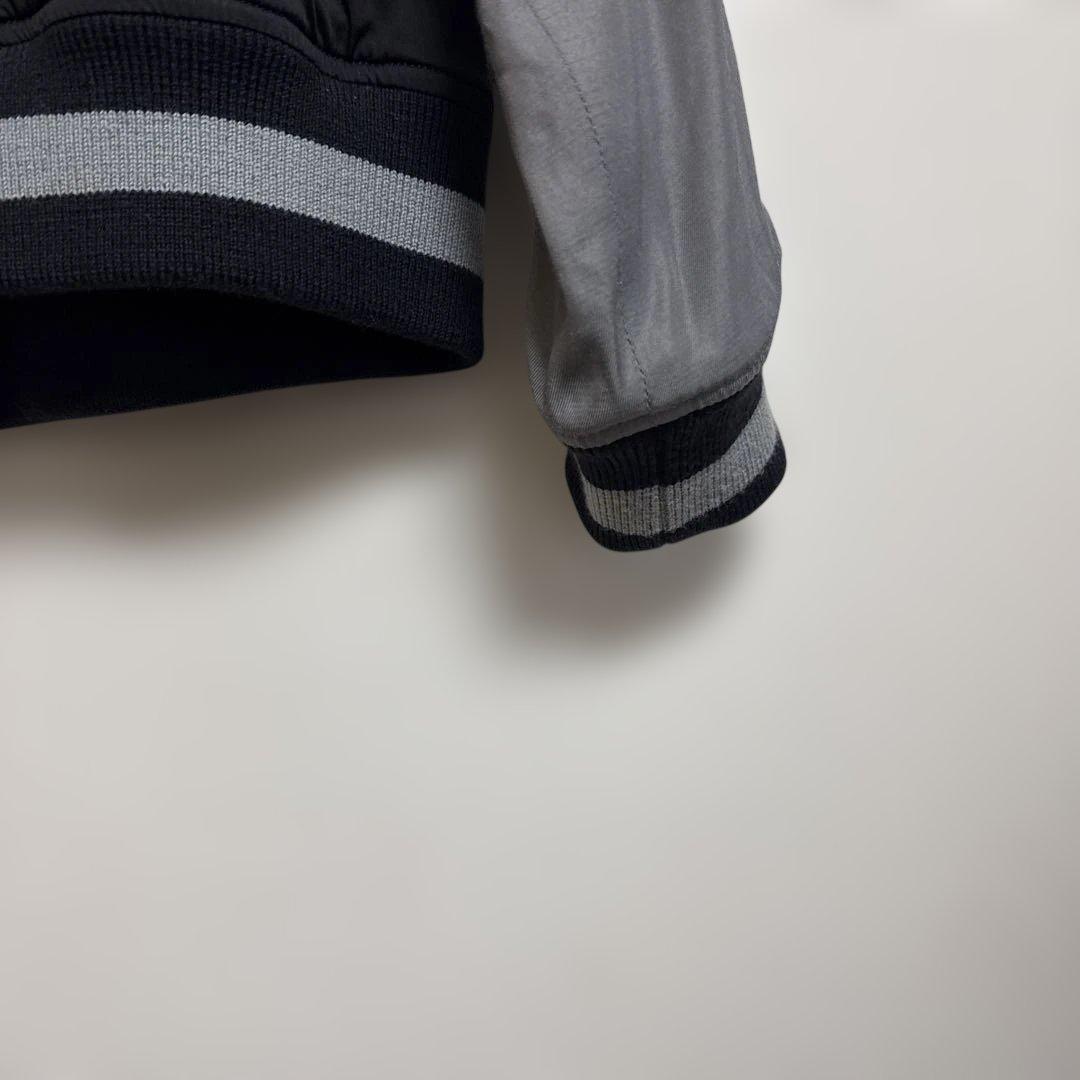 人気ブランド　VIRGO スカジャン 黒/グレー 刺繍入り