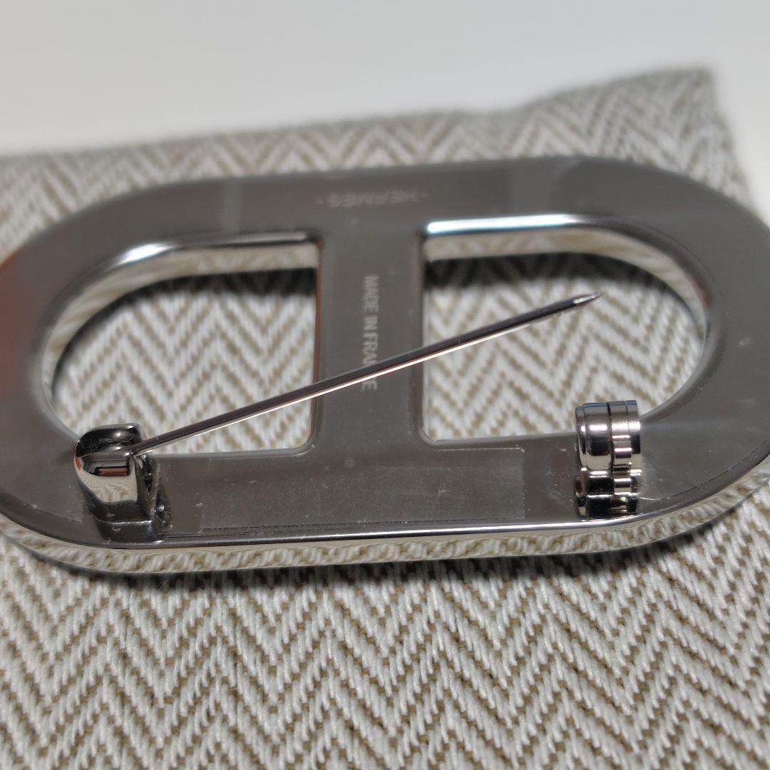 HERMES エルメスシェーヌダンクルブローチ 黒