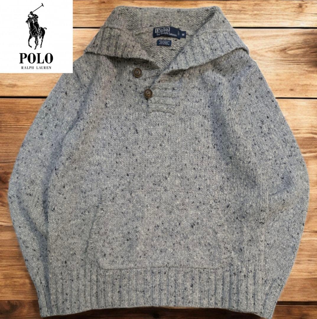 ✨完売品✨ POLO ラルフローレン ニット パーカー フード付き アルパカ