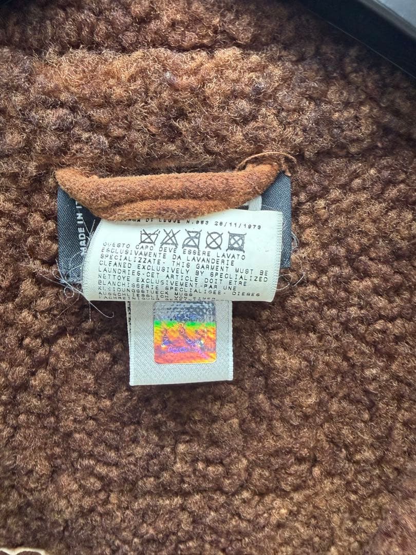 ドルチェ＆ガッバーナ　メンズムートンコート　ブラウン　DOLCE＆GABBANA