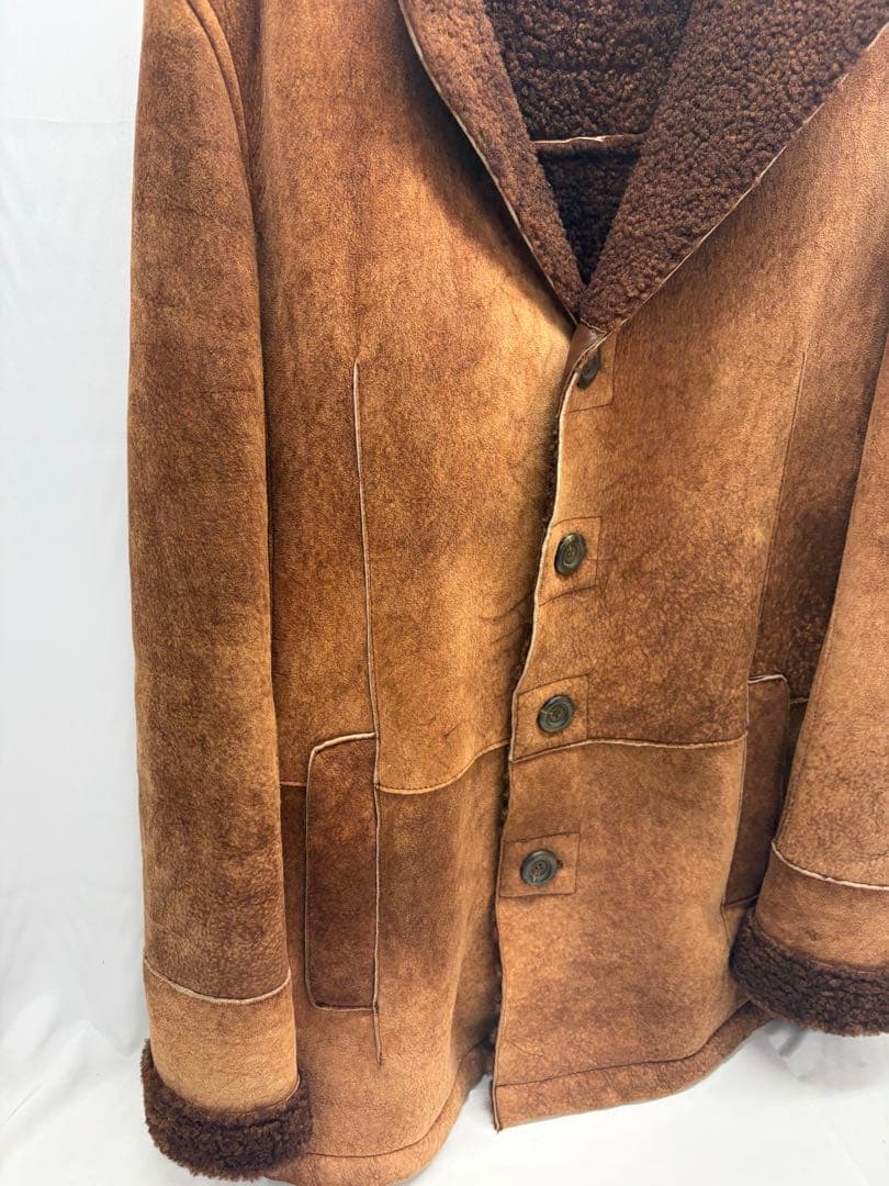 ドルチェ＆ガッバーナ　メンズムートンコート　ブラウン　DOLCE＆GABBANA