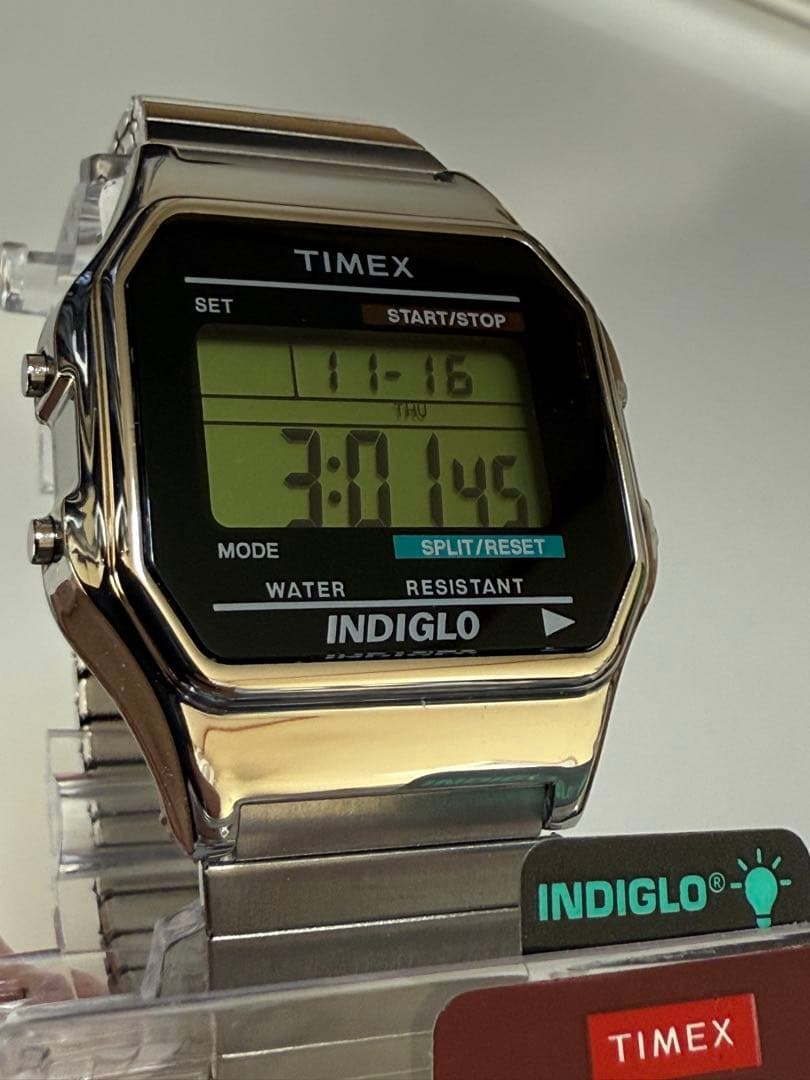TIMEX クラシックデジタル T785879J シルバー新品
