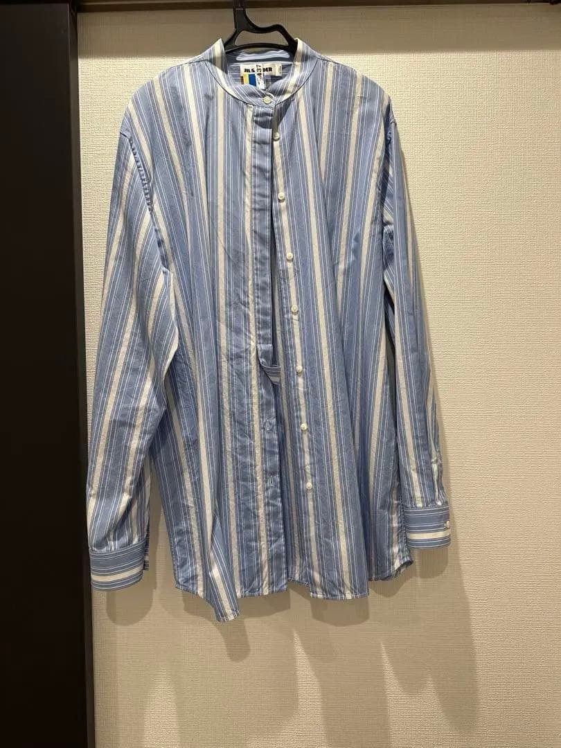 JIL SANDER ストライプ柄長袖シャツ 34