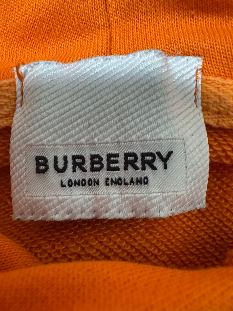 Burberry パーカー　バーバリー　オレンジ