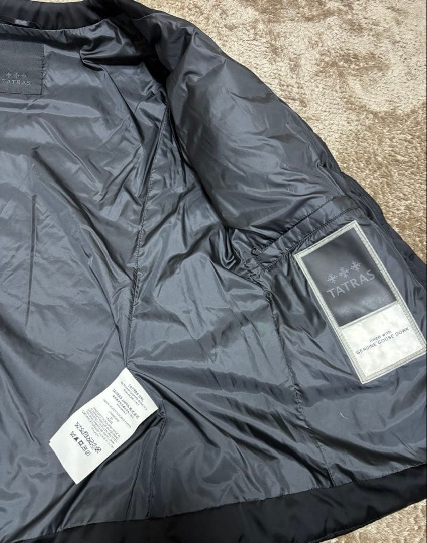 TATRAS スピノサ SUPINOSA ノーカラーダウン ブラック サイズ4