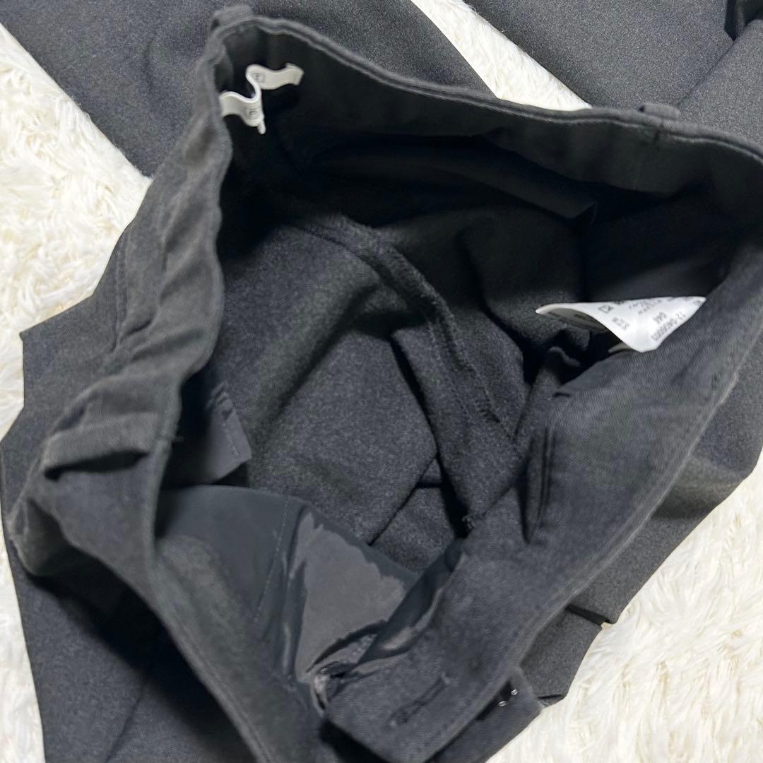 【洗える！】PLST 厚手スーツ 秋冬 パンツセットアップ ノーカラージャケット