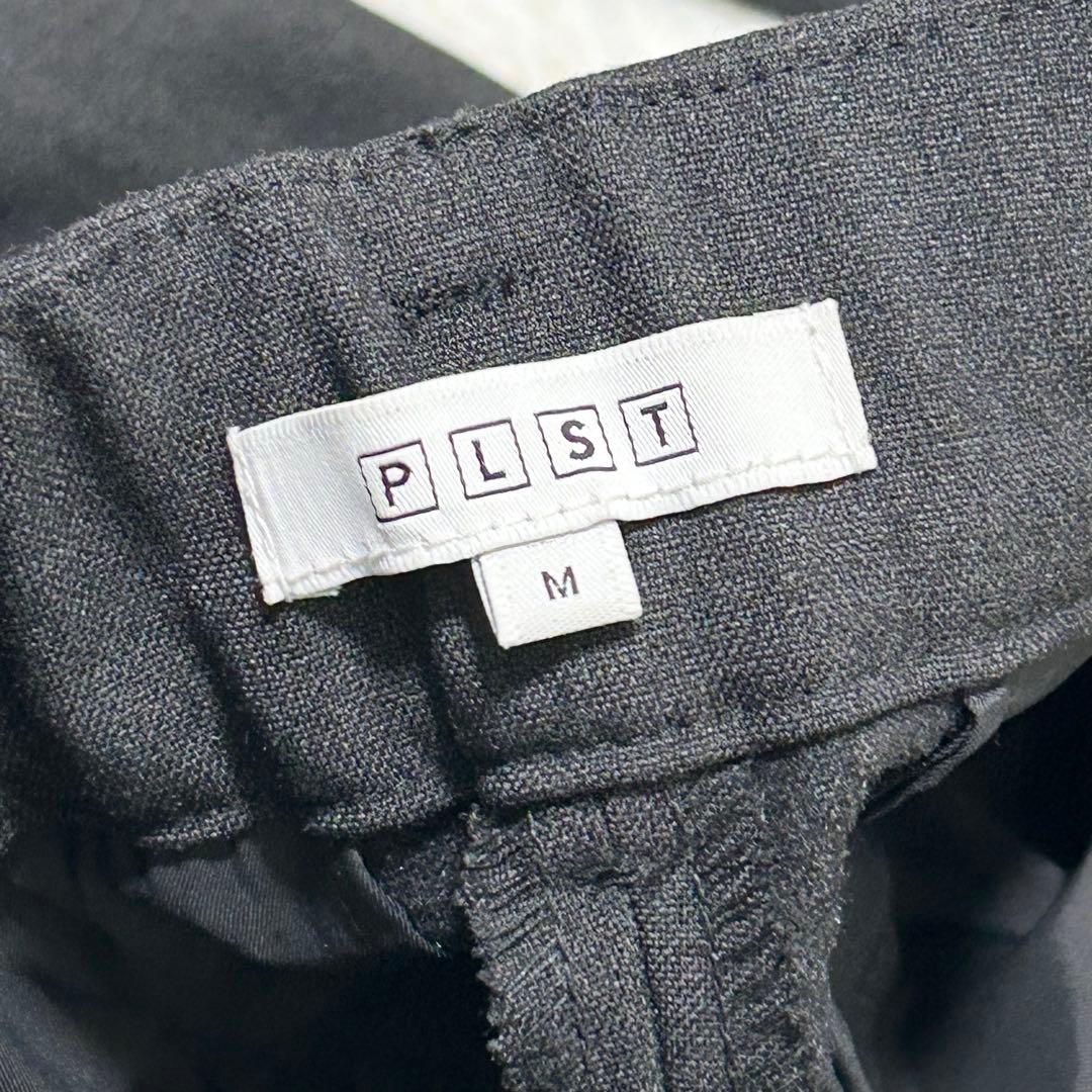 【洗える！】PLST 厚手スーツ 秋冬 パンツセットアップ ノーカラージャケット