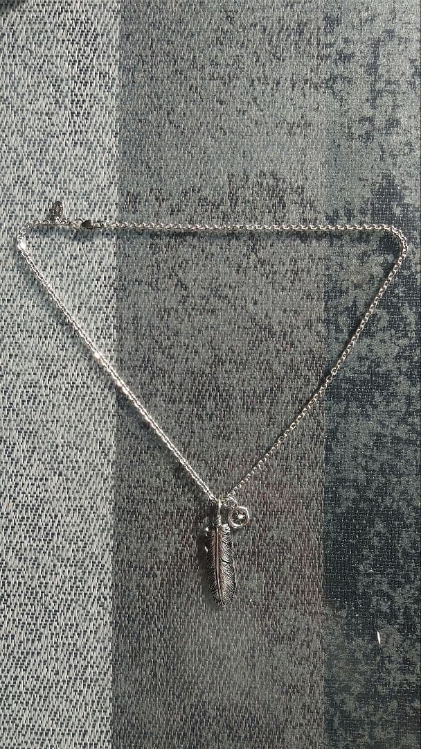 SAADシルバー フェザー ネックレス美品