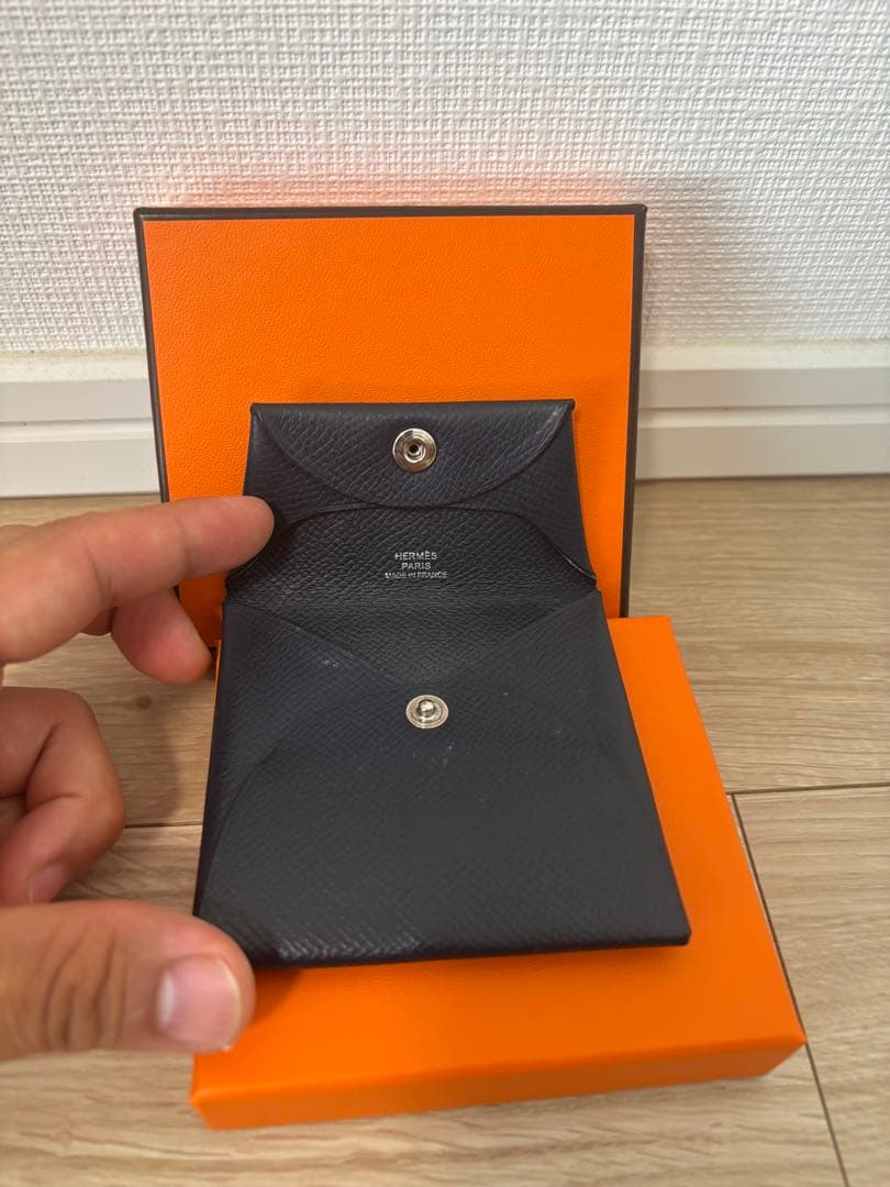 売り尽くしセールHERMES ネイビーケースバスティア