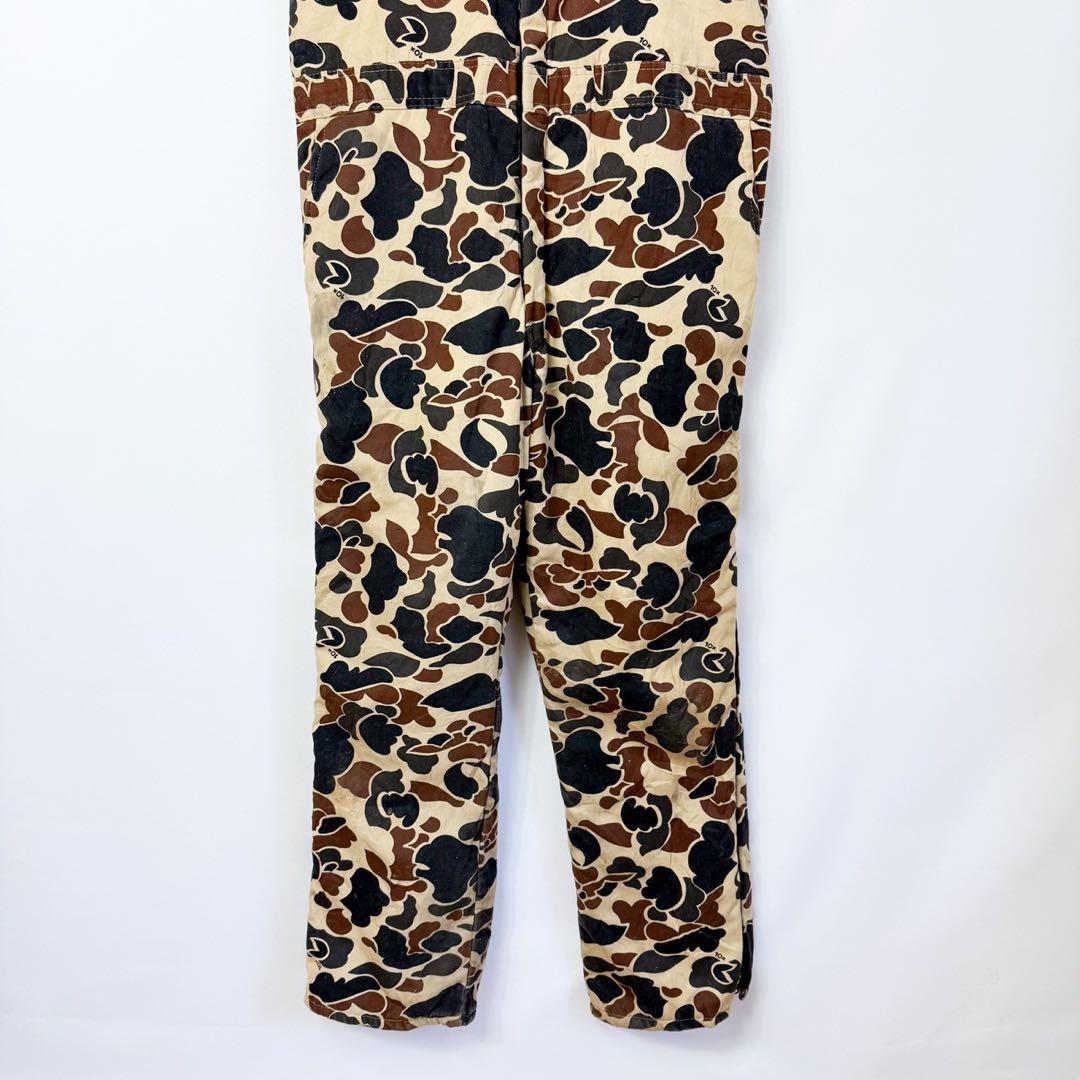 80s 10X USA製 ダックハンターカモ つなぎ オーバーオール S48b