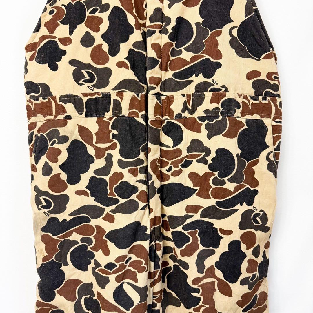 80s 10X USA製 ダックハンターカモ つなぎ オーバーオール S48b