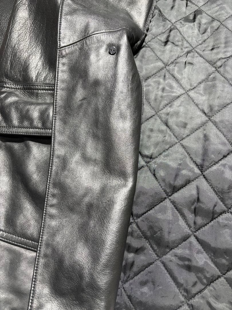 RALPH LAUREN カーコート　レザージャケット　xl チンスト