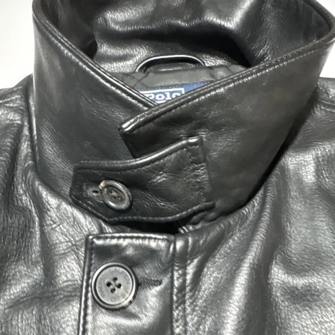 RALPH LAUREN カーコート　レザージャケット　xl チンスト