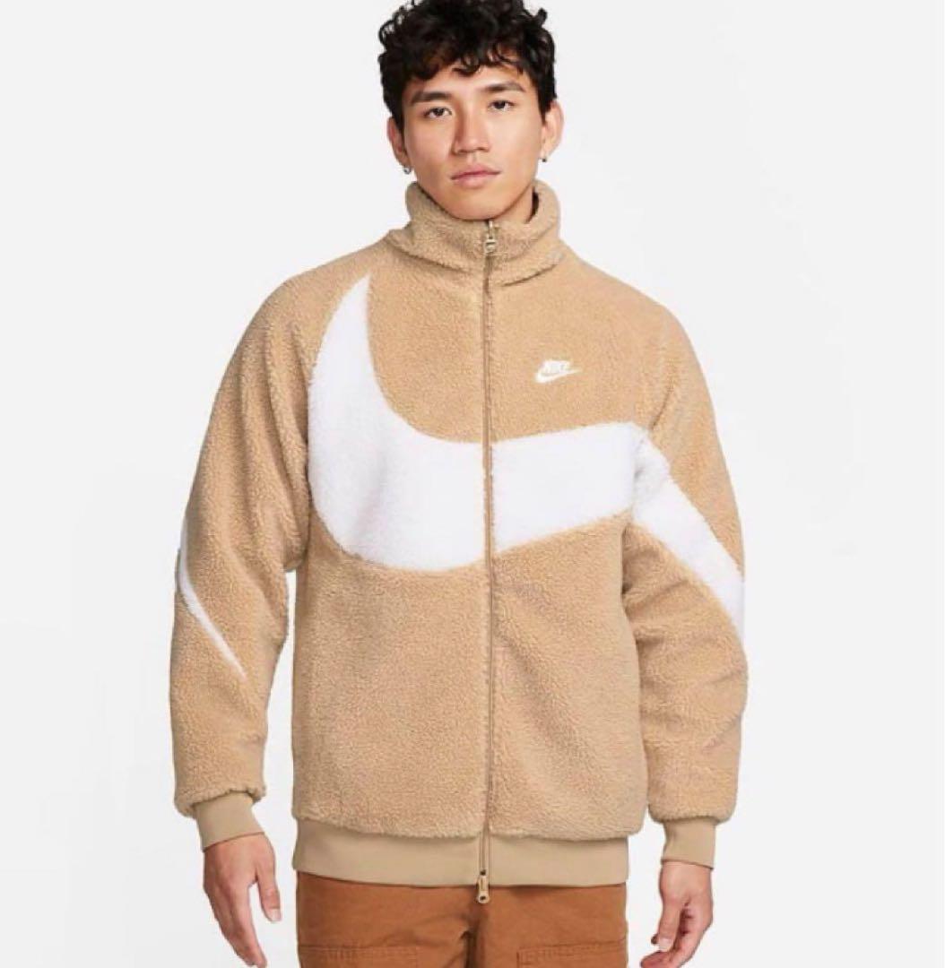 新品★ナイキボアジャケット ナイキブルゾン リバーシブル スウッシュ★XL