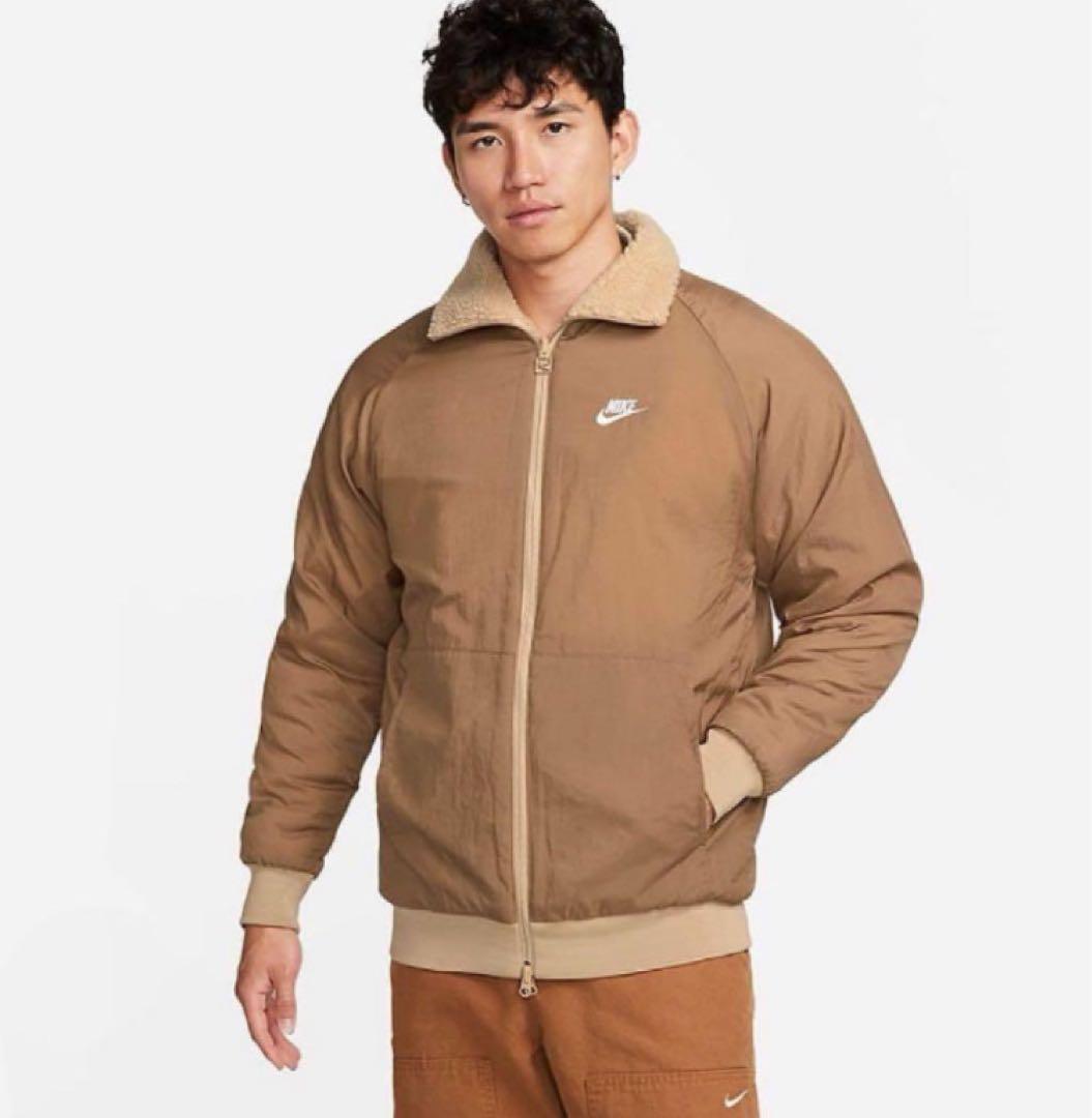 新品★ナイキボアジャケット ナイキブルゾン リバーシブル スウッシュ★XL