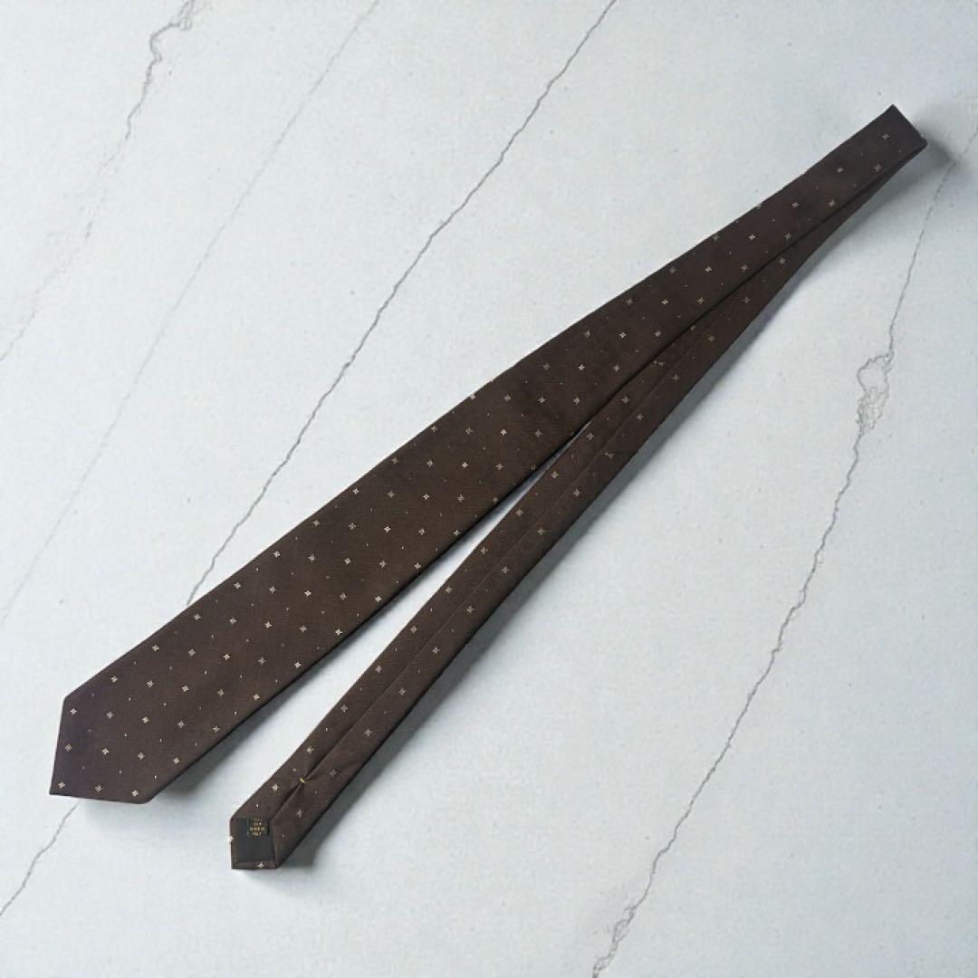 【美品】LOUISVUITTON ルイヴィトンモノグラム　シルクネクタイ