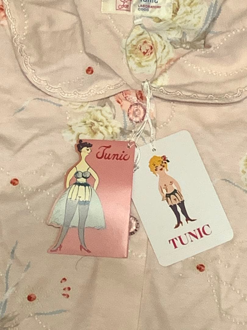 未使用 パジャマ Tunic coco 鴨居羊子 チュニック TUNIC ピンク