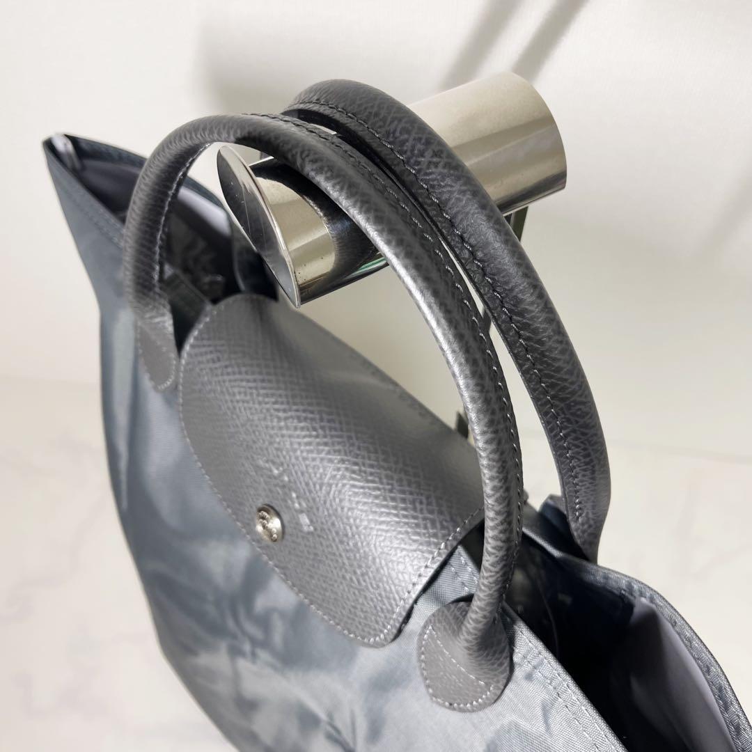 【未使用】ロンシャン ル プリアージュ グリーン ショッピングバック Mサイズ