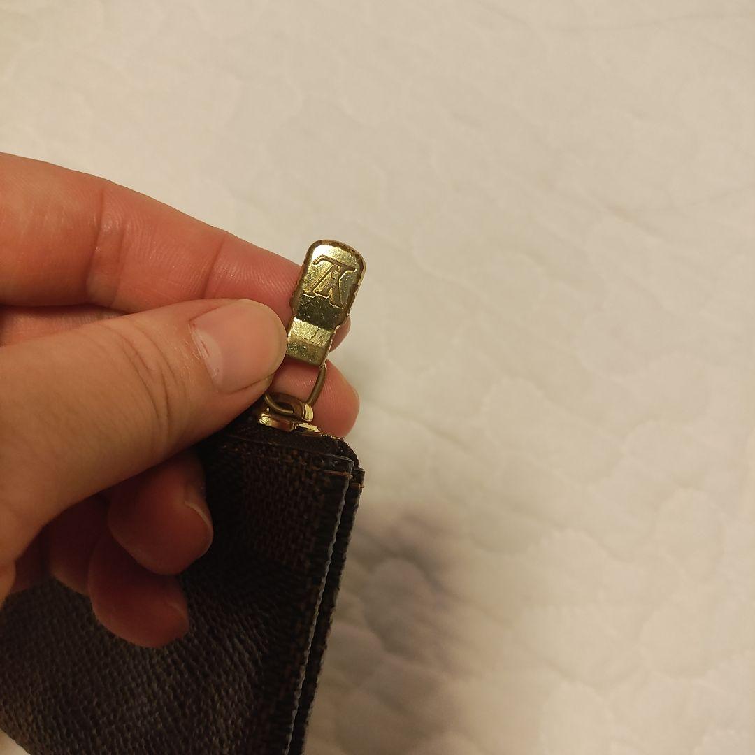 ダミエパターン ケース ブラウン