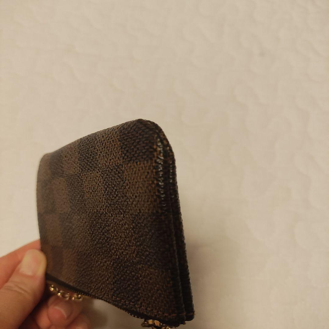 ダミエパターン ケース ブラウン