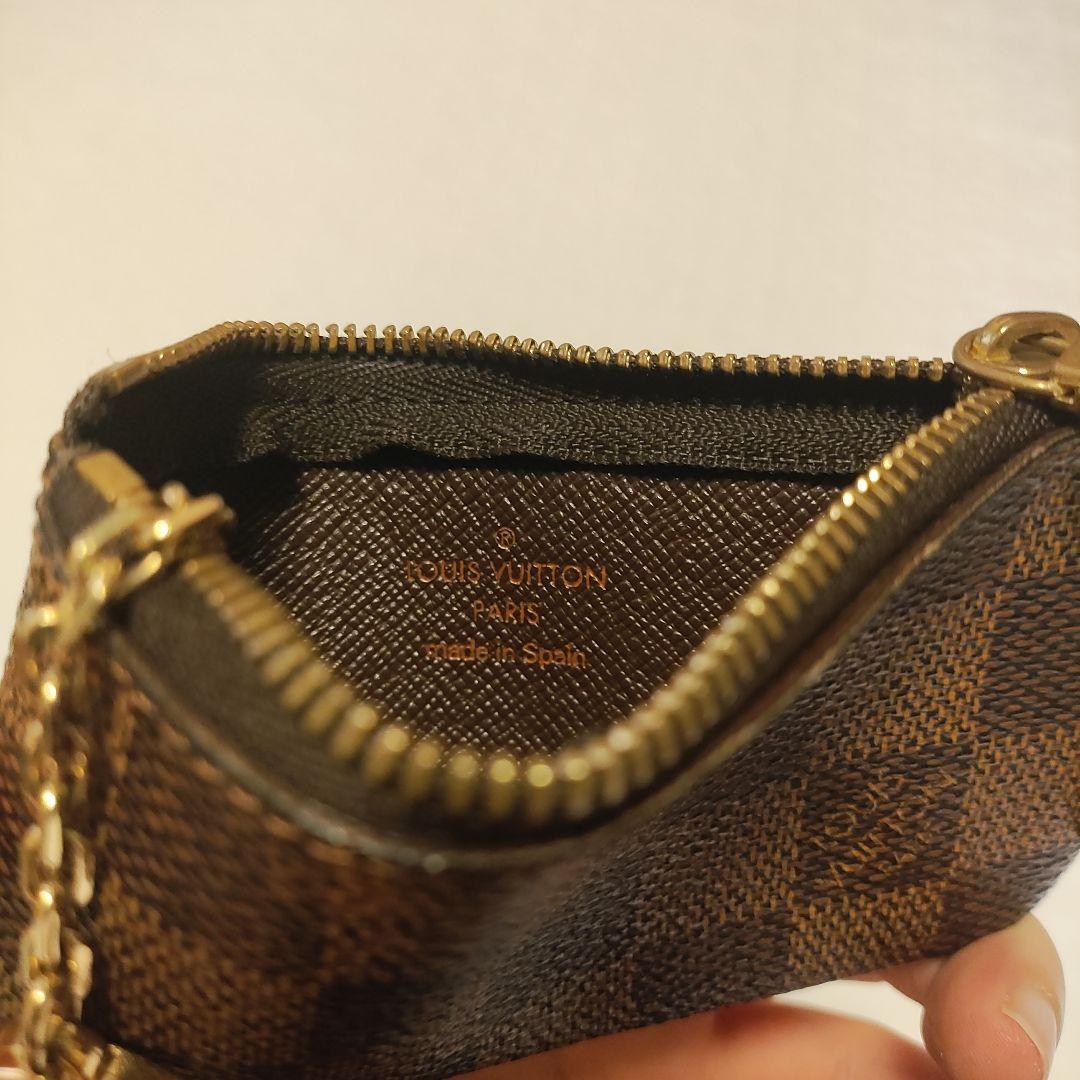 ダミエパターン ケース ブラウン