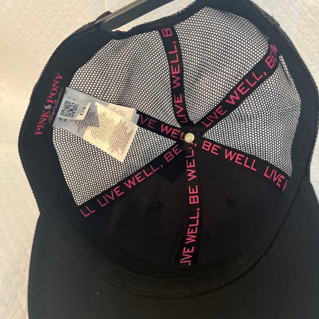 Ralph Lauren Pink Pony ブラックキャップ