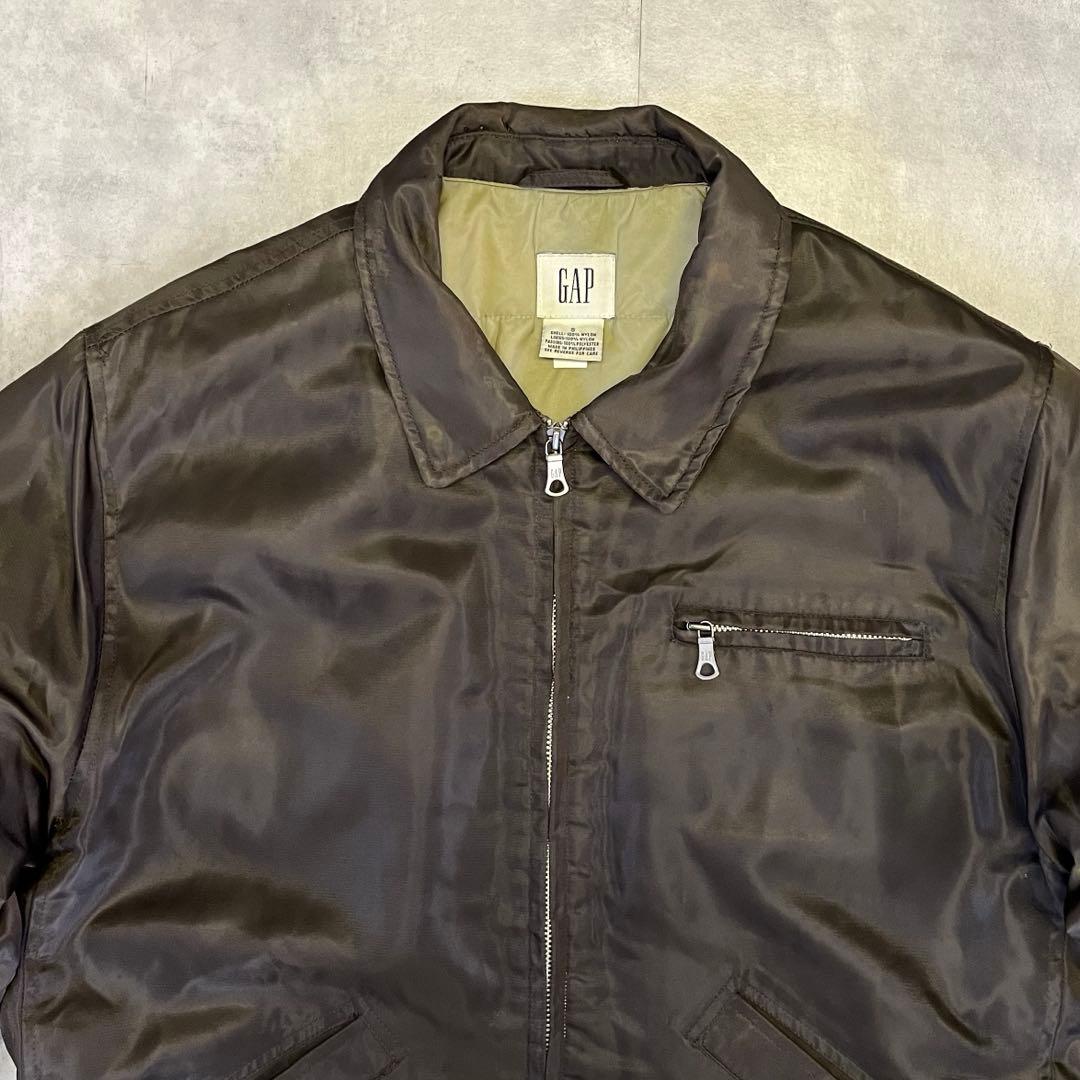 OLD GAP 旧タグ 裏地キルティング ナイロン ドリズラージャケット