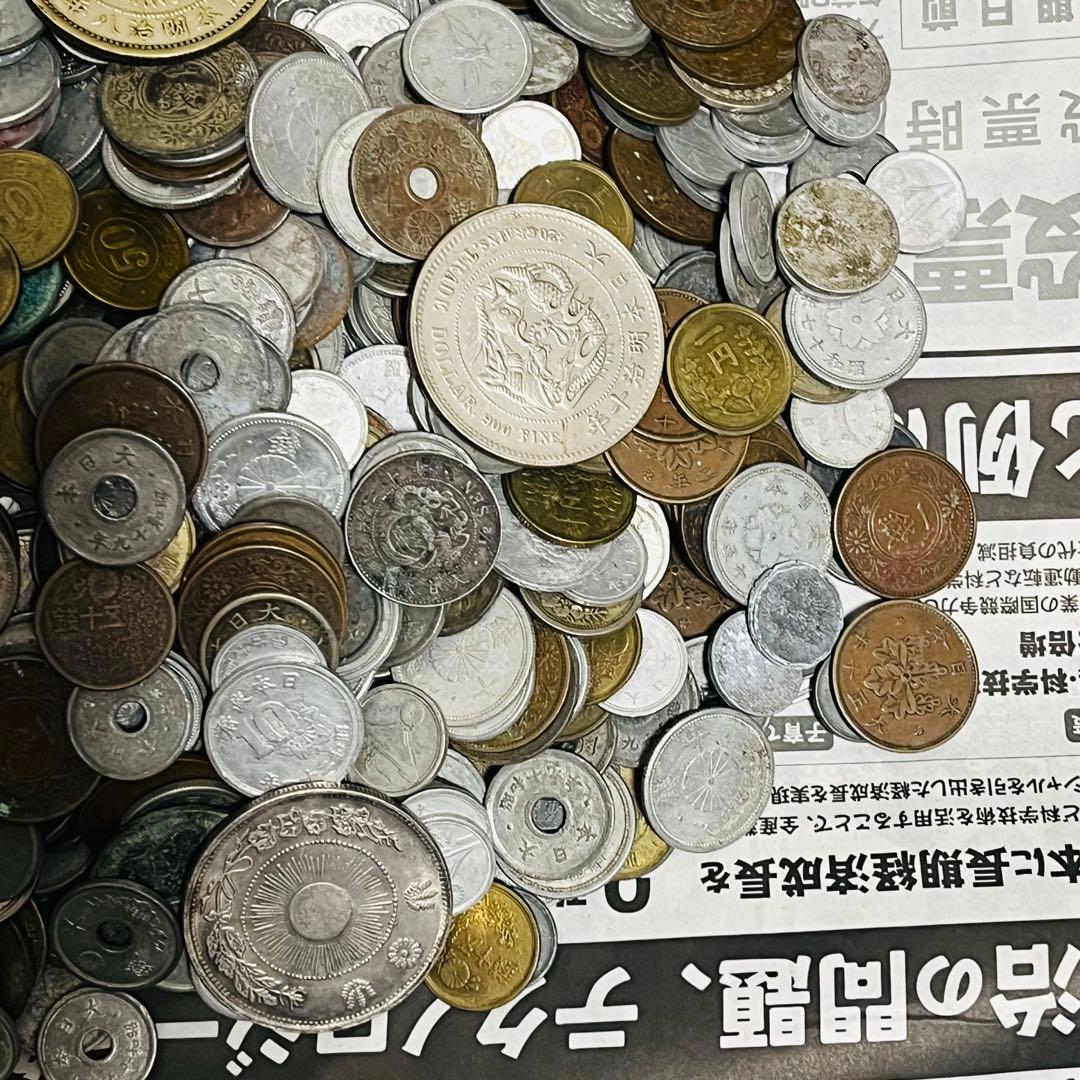 銀貨 古銭 硬貨 日本古銭 雑銭まとめ　2.0kg以上