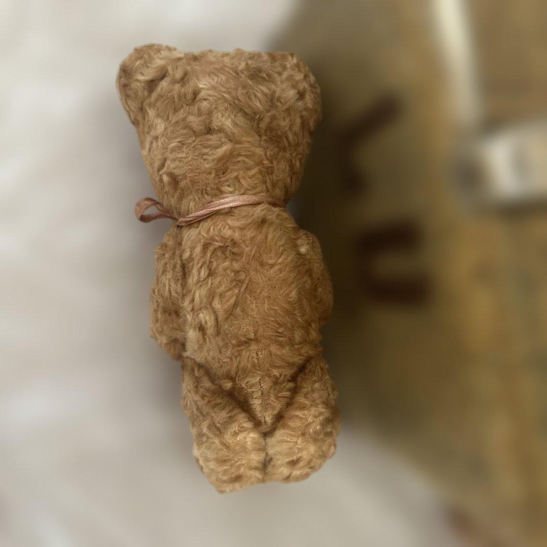 LU ビスケット缶　パニエ　小さなアンティークベアのセット