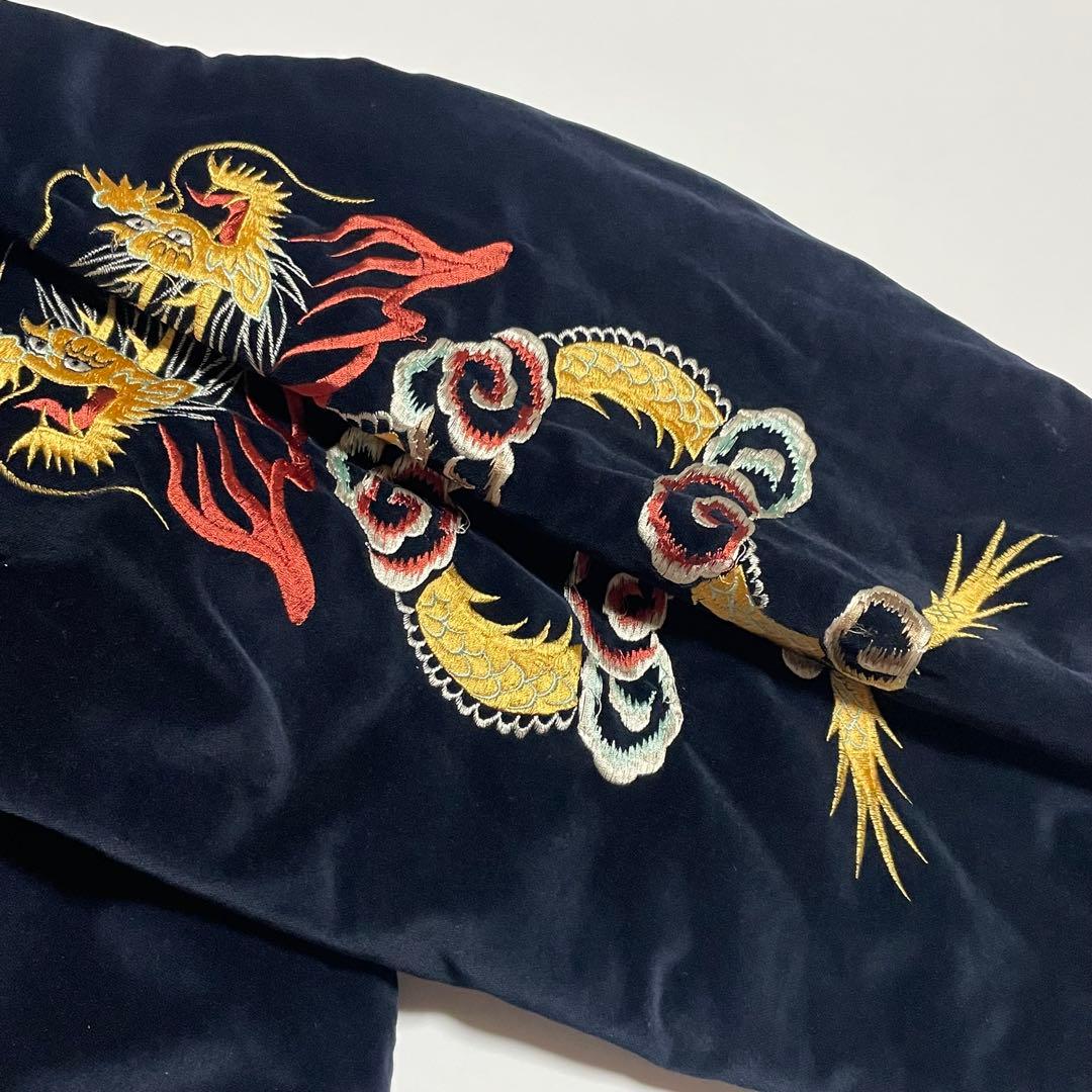 TAILOR TOYO テーラー東洋 スカジャン 別珍 鷹×虎 USMC 龍　L