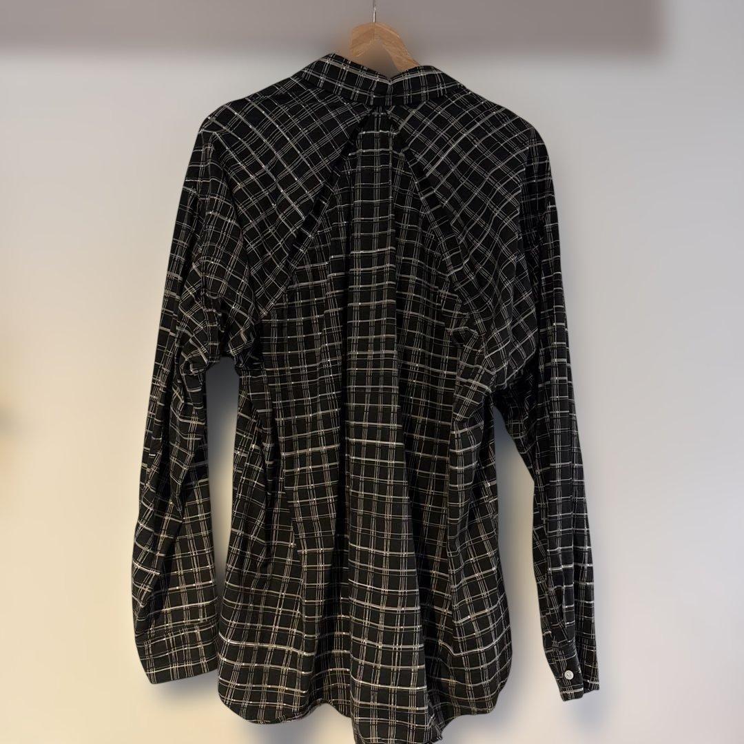 POSTALCO チェック柄シャツ ブラック/ホワイト