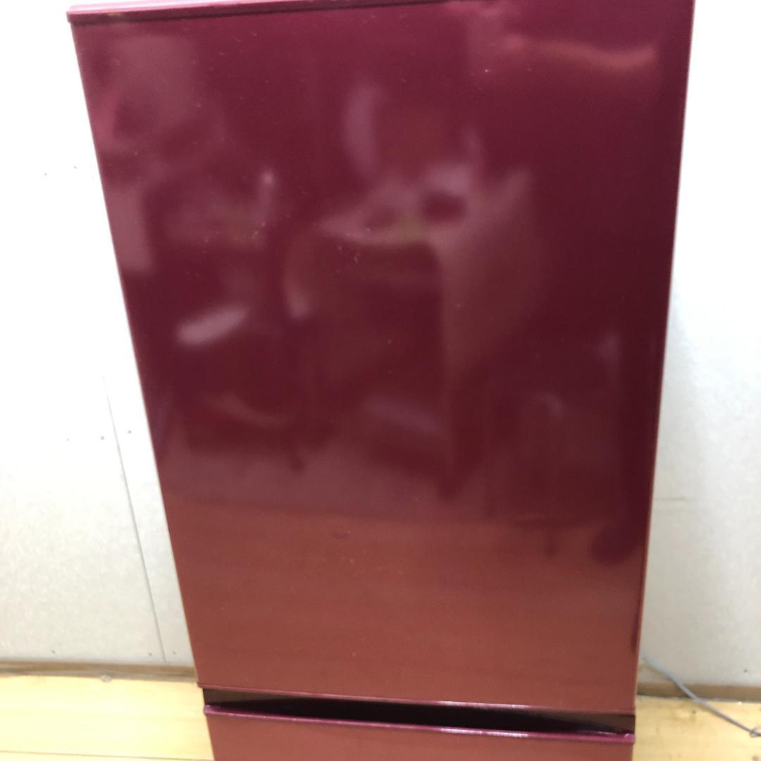 アクア 冷蔵庫 AQR-18H(W) 2019年式 レッド 250528-