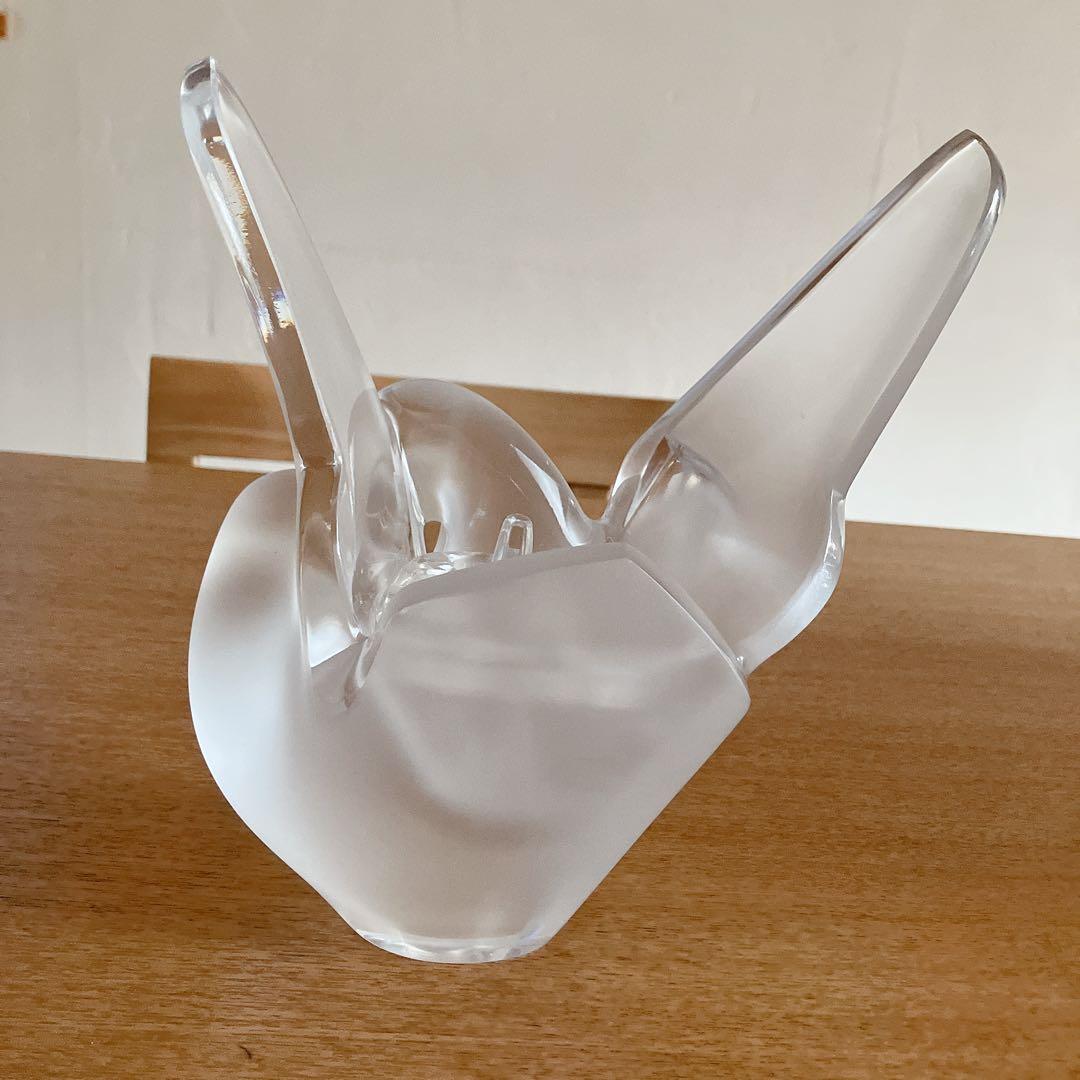 ざっきー　ラリック　花瓶　フラーベース　ハト　鳥　箱付き　シルヴィー