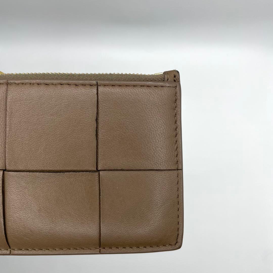 良品◇現行 ボッテガヴェネタ ケース キーリング付 ブラウン カードケース