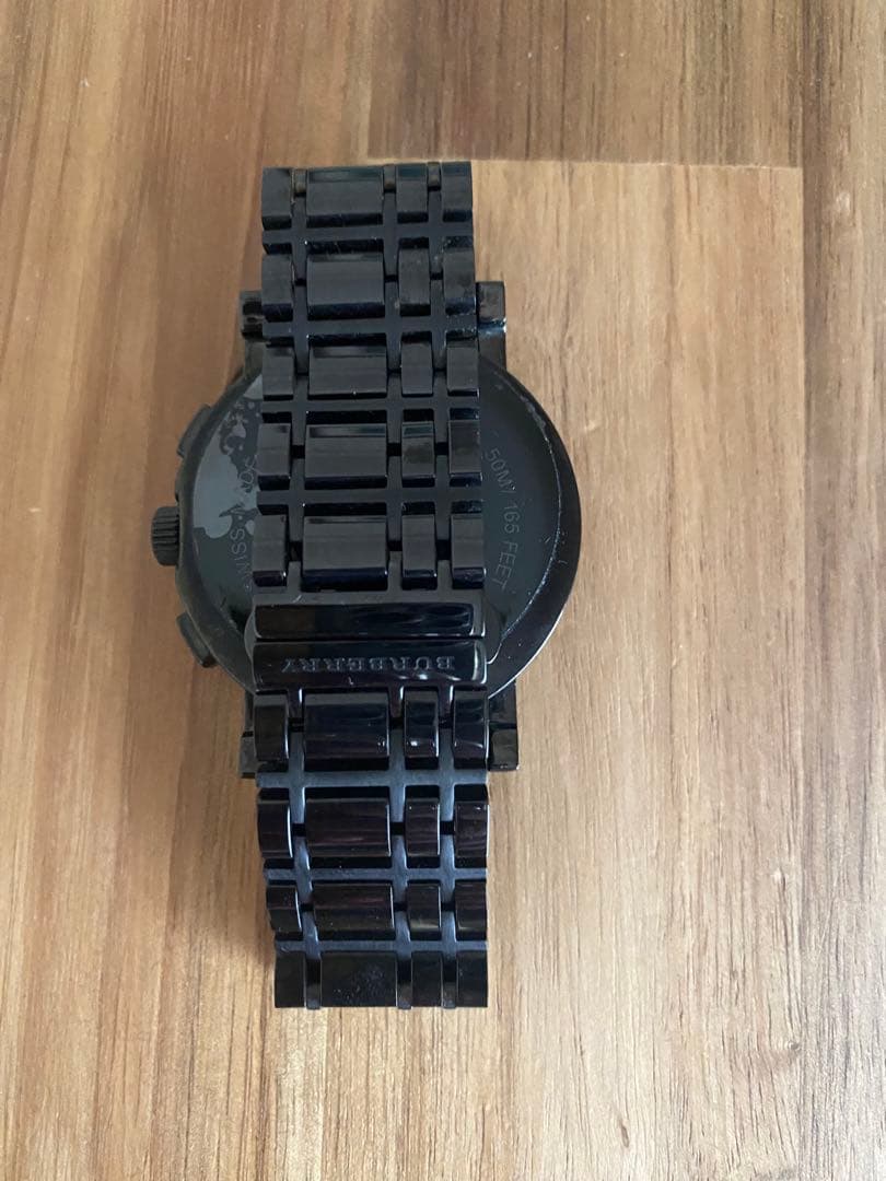 BURBERRY ブラック クロノグラフ腕時計