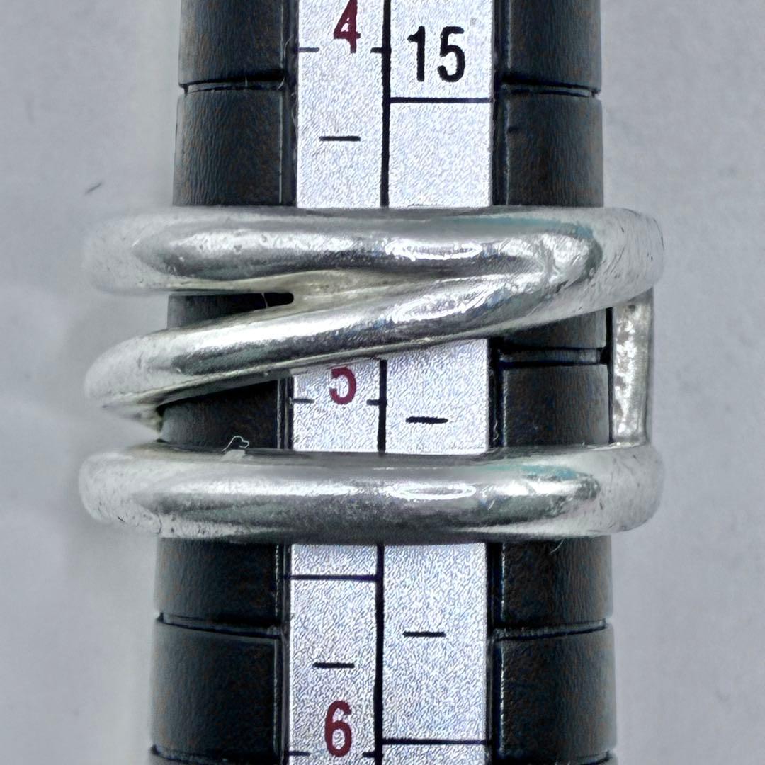 ティファニー　9号　オープン　ダイアゴナル　リング　シルバー925　指輪