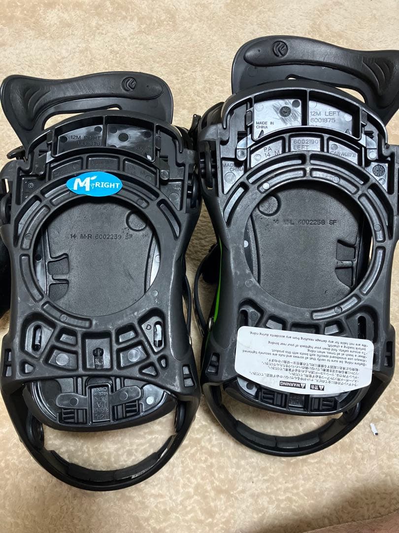 FLUX DL ビンディング Mサイズ　黒/緑