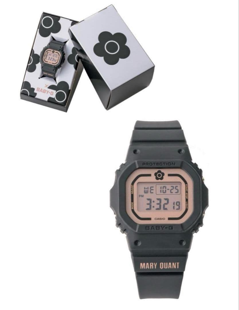 MARY QUANT × BABY-G デジタル腕時計 ブラック