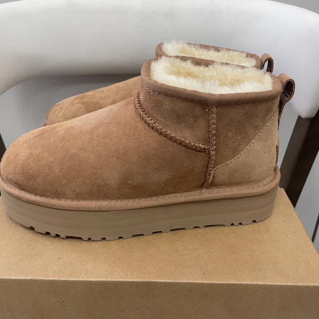 UGG クラシック ウルトラ ミニ プラットフォーム 3cm厚底ブーツ 23cm
