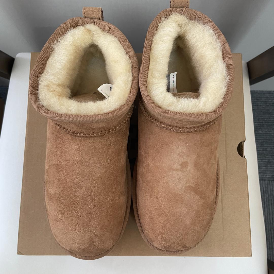UGG クラシック ウルトラ ミニ プラットフォーム 3cm厚底ブーツ 23cm