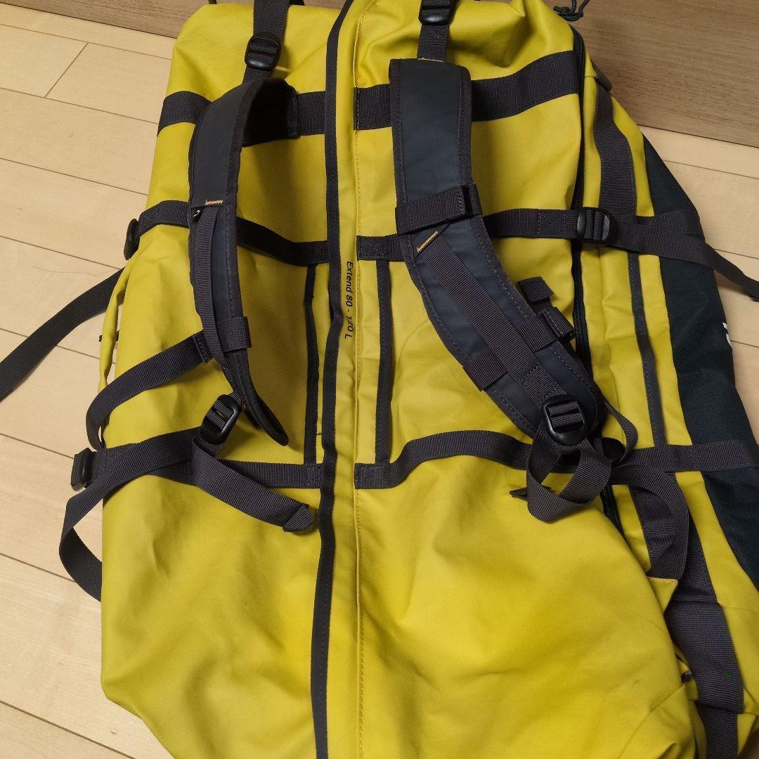 【uesama】デカトロン FORCLAZ リュック 80L-120L イエロー