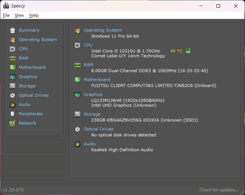 第10世代✨富士通 U9310/E✨Core i5✨Office2024