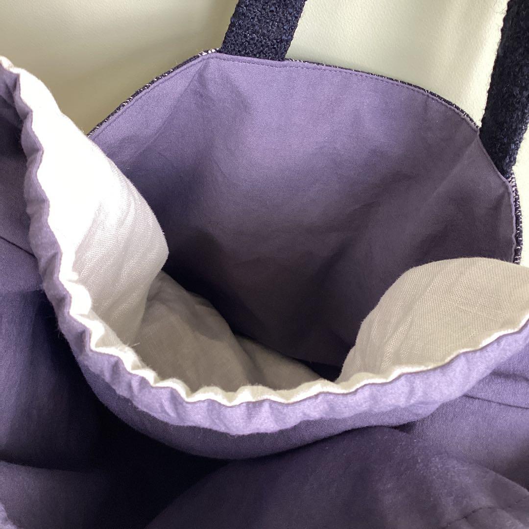 専用です！ミナペルホネンrosy navyあおり巾着トートバッグハンドメイド