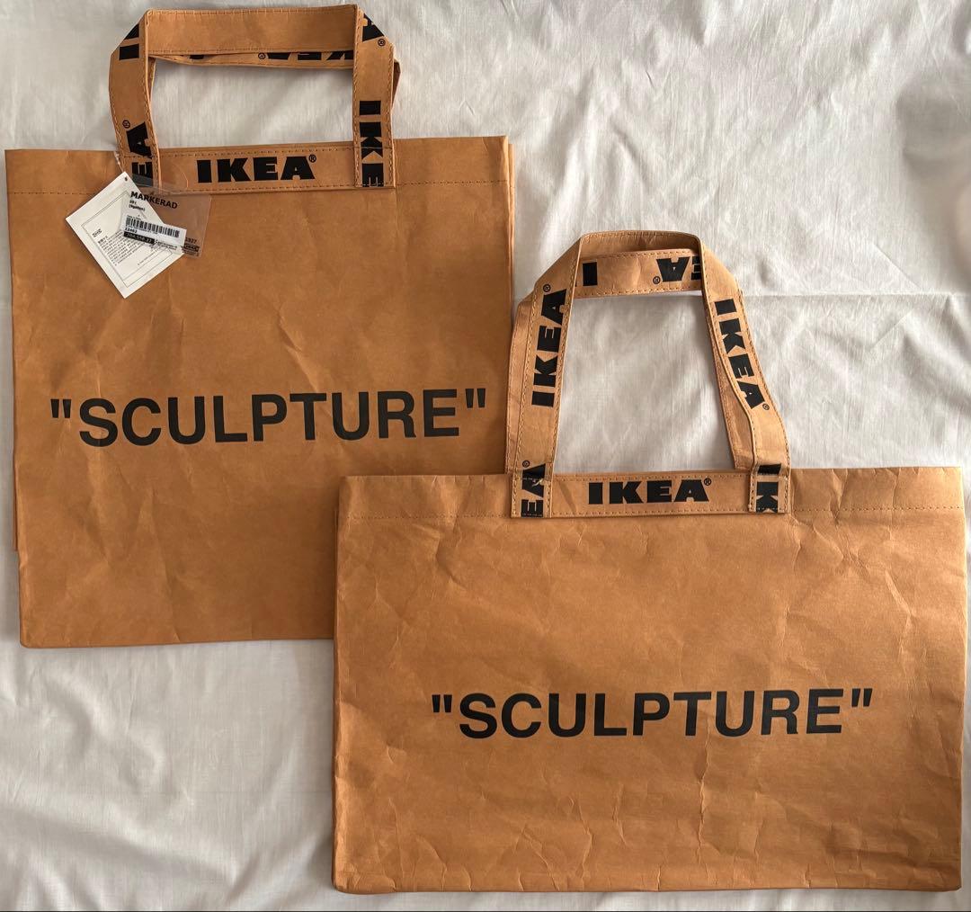 【未使用】M/L 2枚セット IKEA x OFF-WHITE バッグ