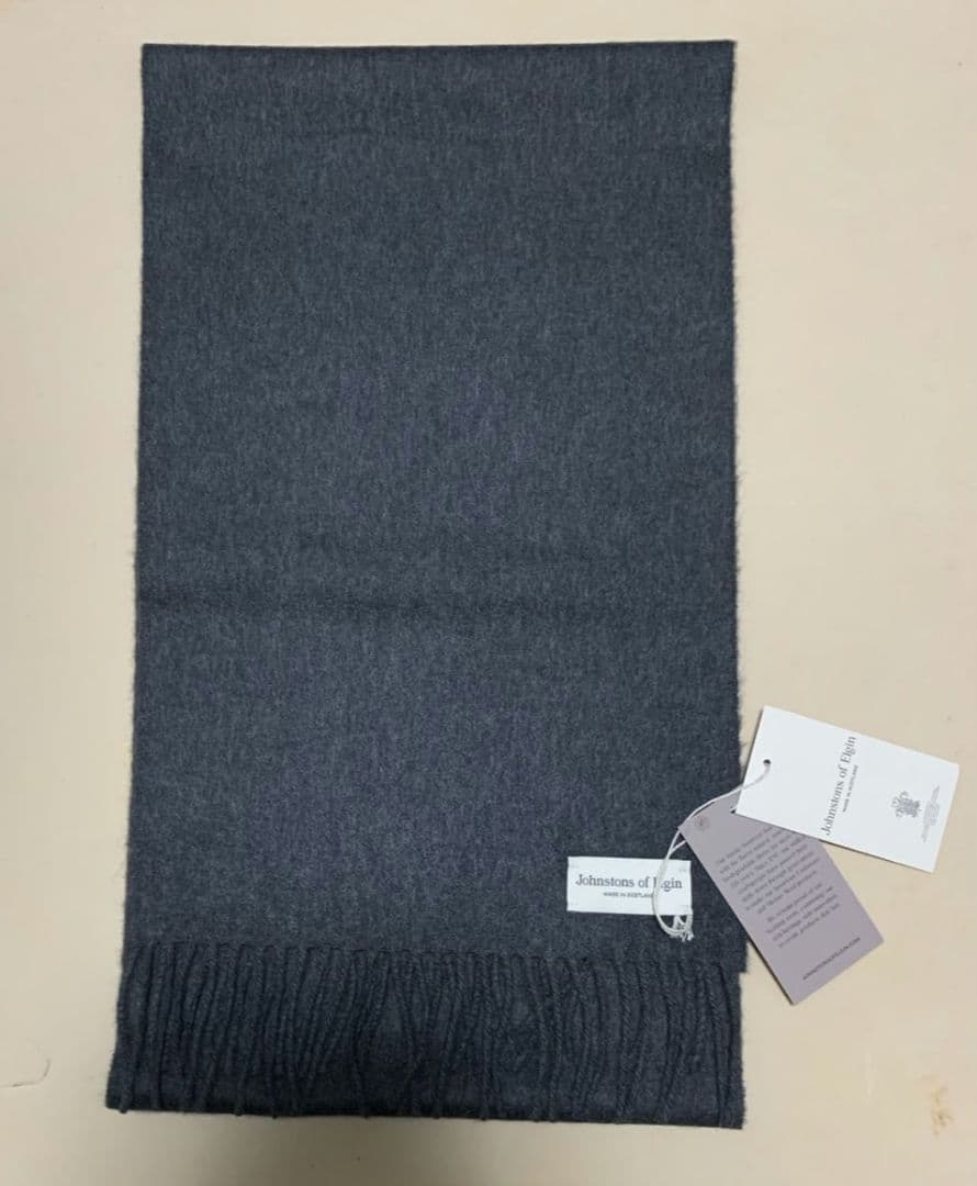 Johnstons of Elgin　無地マフラー