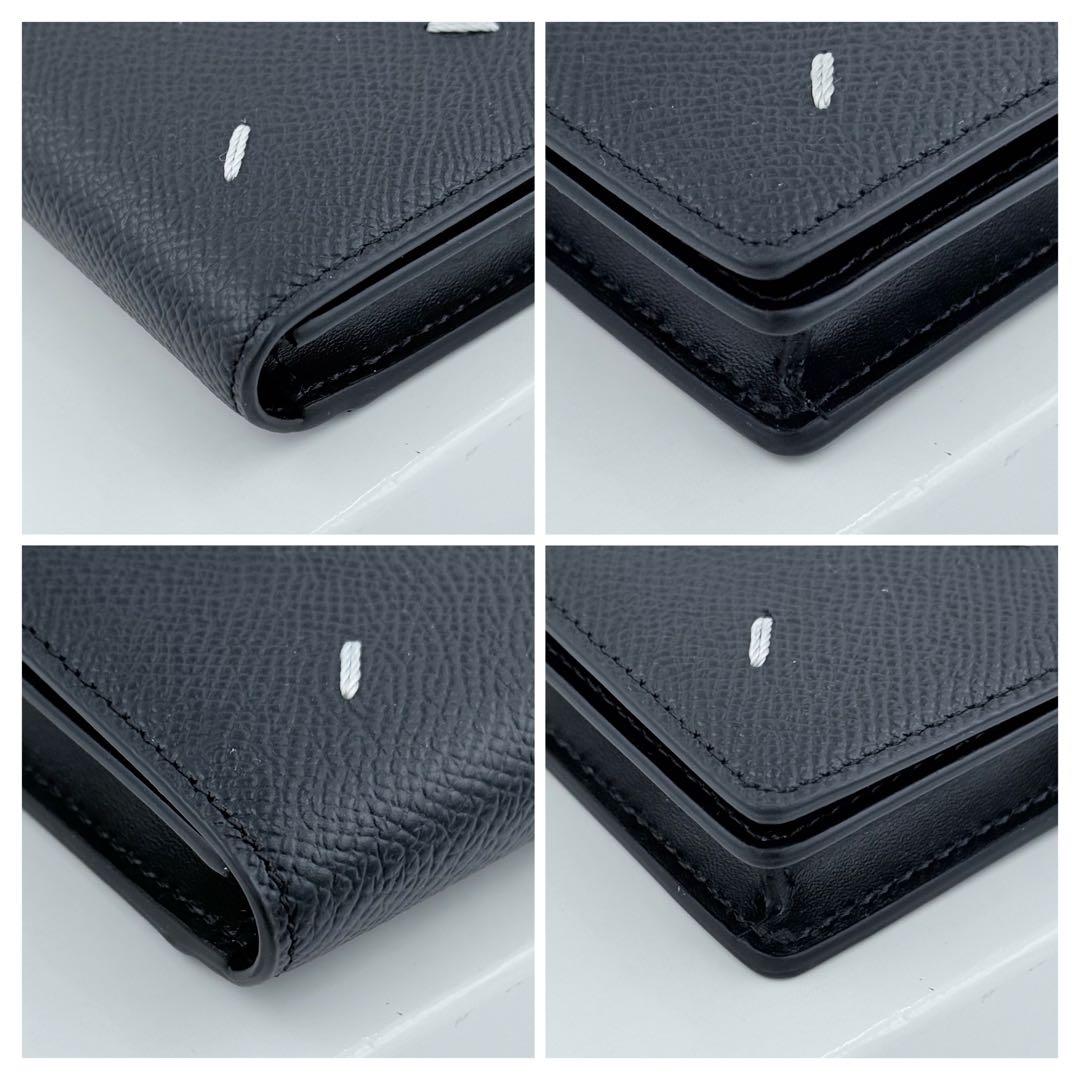 【極美品】メゾン マルジェラ カードホルダー ブラック 名刺入れ