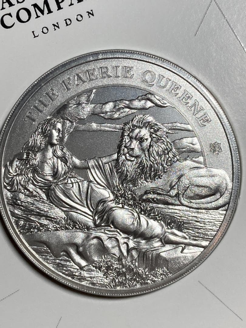 1000枚限定 ウナとライオン 2024 セントヘレナ 妖精の女王 1oz 銀貨