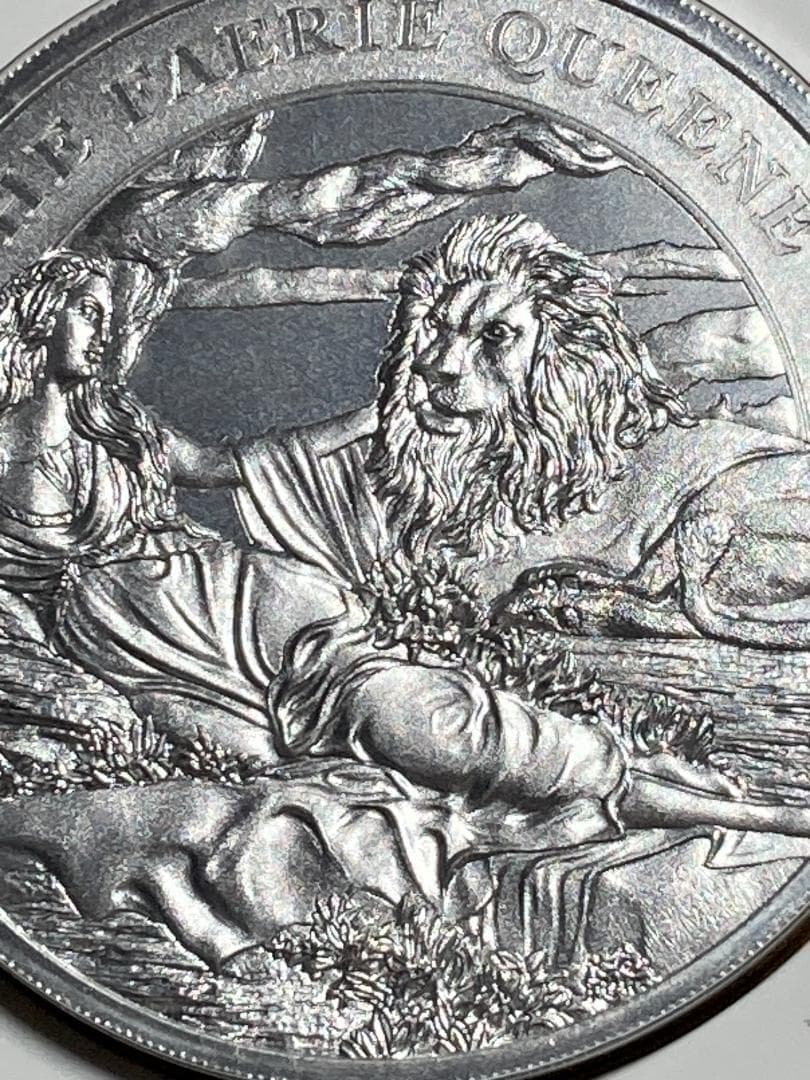 1000枚限定 ウナとライオン 2024 セントヘレナ 妖精の女王 1oz 銀貨