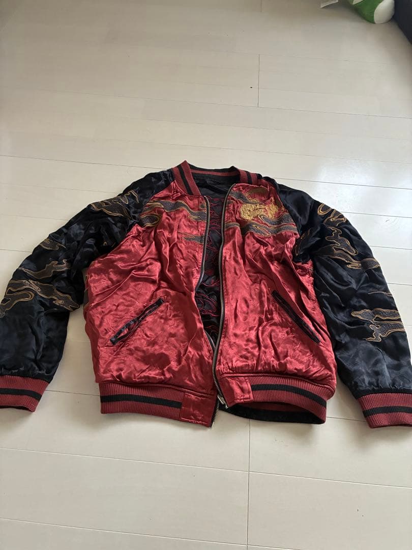 ぽ*ま様 絡繰魂　スカジャン　化け猫